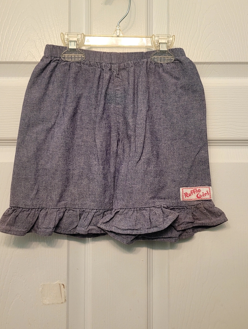 Ruffle Girl Chambray Shorts